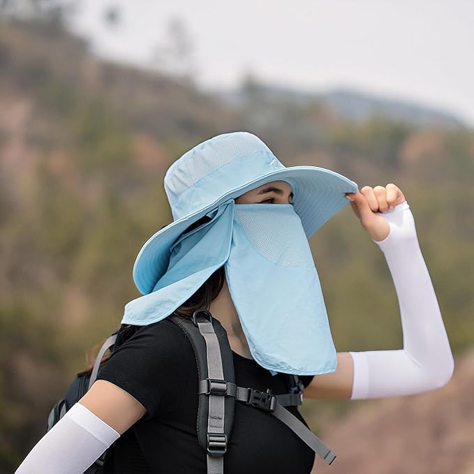 Sun Hats for Men Women Fishing Hat UPF 50+ Breathable Wide Brim Summer UV - Image 4