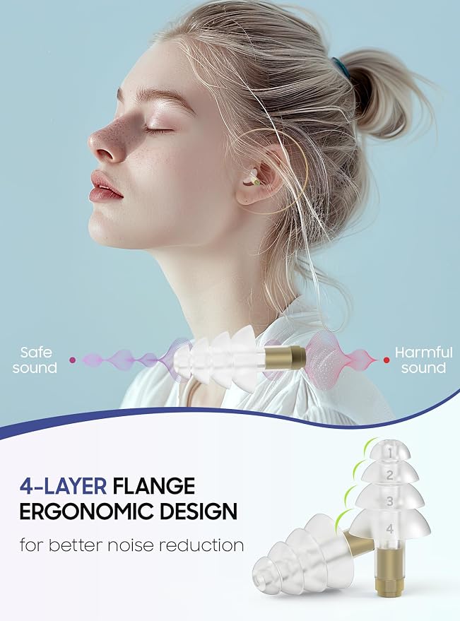 Ear Plugs for Airplane Pressure Relief, 2 Pairs Kids 6+, Adults/Small Canal - Image 3