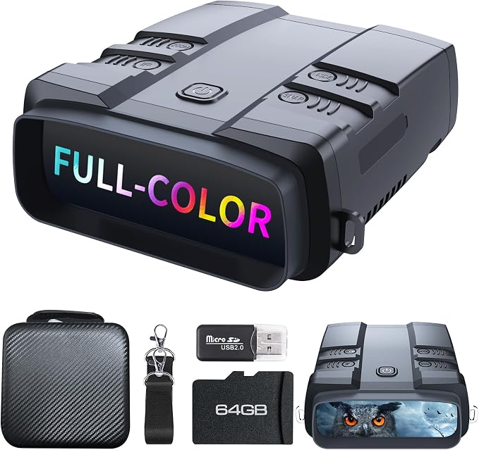 Night Vision Goggles, True 4K Full-Color Night Vision Binoculars, Built-in by VABSCE