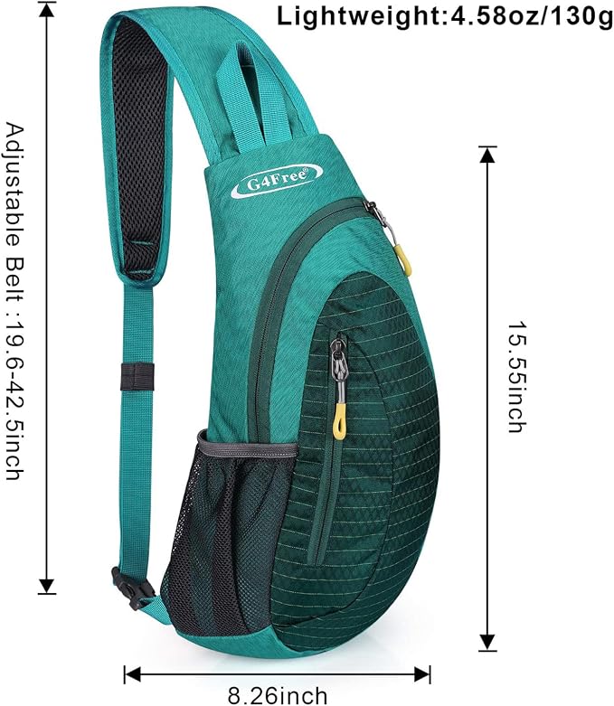 G4Free Sling Bag for Men Women, Small Crossbody Backpack Lightweight Chest - Image 5