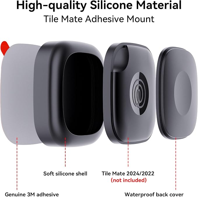 2 Pack for Tile Life360 Mate 2024/2022 Bluetooth Tracker Adhesive Mount - Image 4