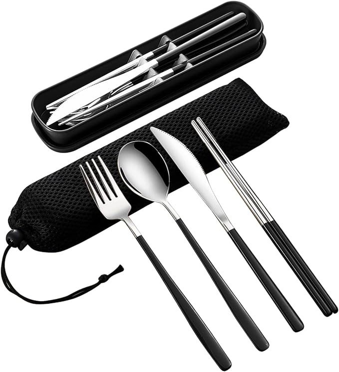 VANRA 4-Piece Portable Travel Utensils Set by VANRA