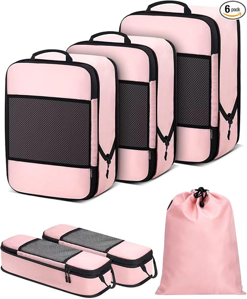 6 PCS Set Compression Packing Cubes by SDGFUI