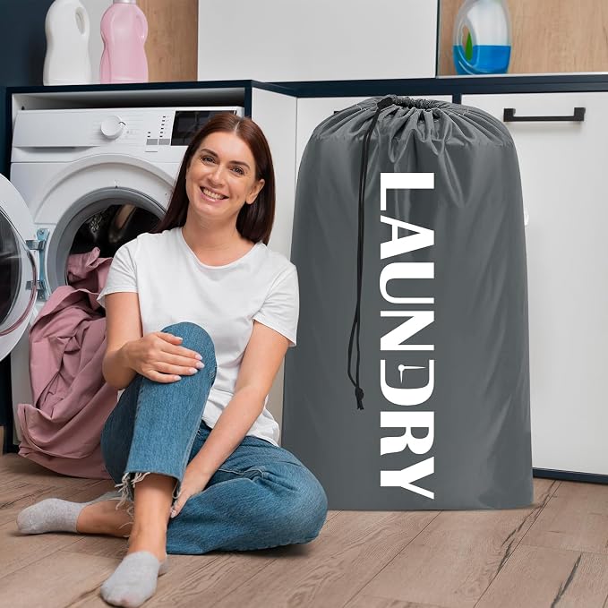 Sylfairy Laundry bags, 2 Pack Travel Laundry Bag - Image 2