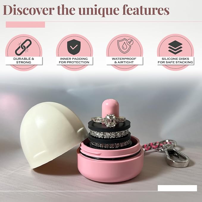 RING THING - Ring Holder Keychain, Jewelry Organizer and Storage, Portable - Image 3