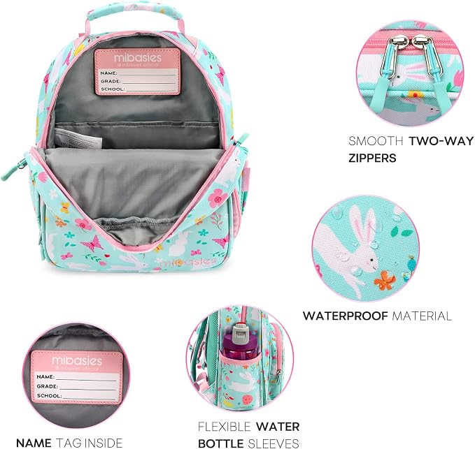 mibasies Toddler Backpack for Girls 2-4: Cute Kids Backpacks for Girls - Image 5