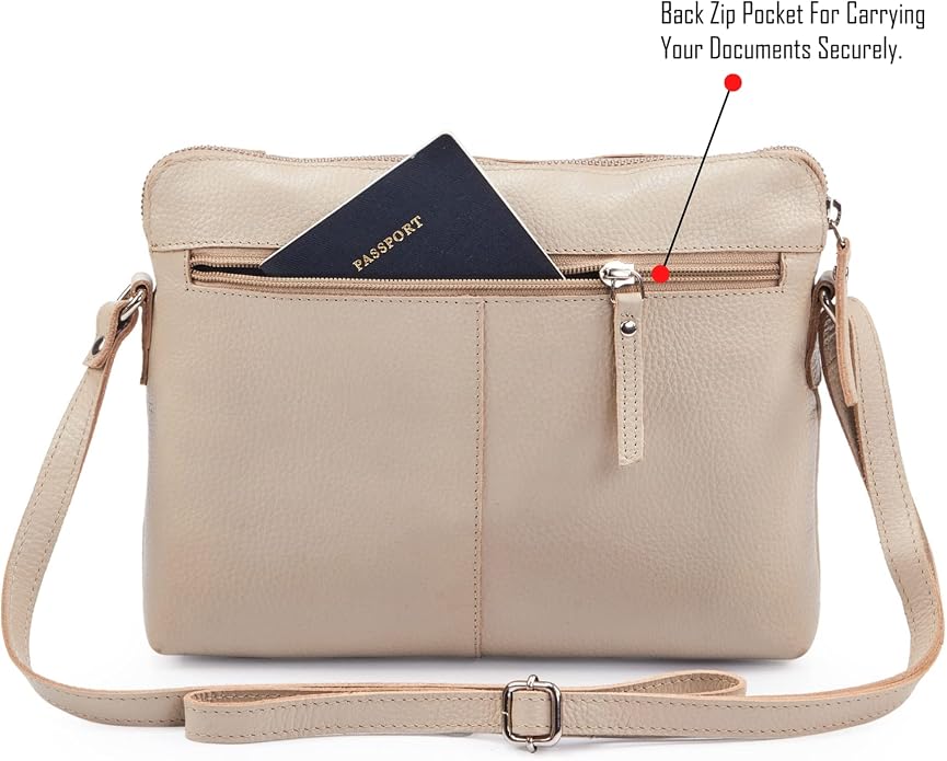 Wise Owl Accessories Small Soft Pebbled Real Leather Crossbody Handbags Purses - Image 4