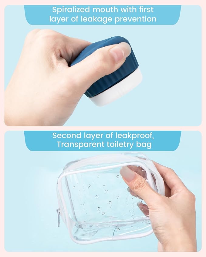 Travel Containers for Toiletries 4 Pack, TSA Approved Travel Size Toiletries - Image 8