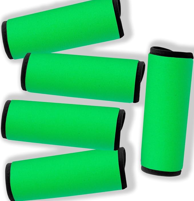 Neoprene Luggage Handle Wraps for Traveling Bright Color Luggage by GOWRAPS