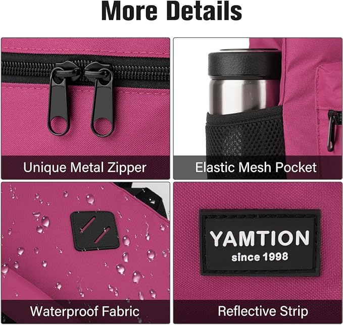Laptop Backpack, Bookbag for Women and Teen Girls School Backpack - Image 3