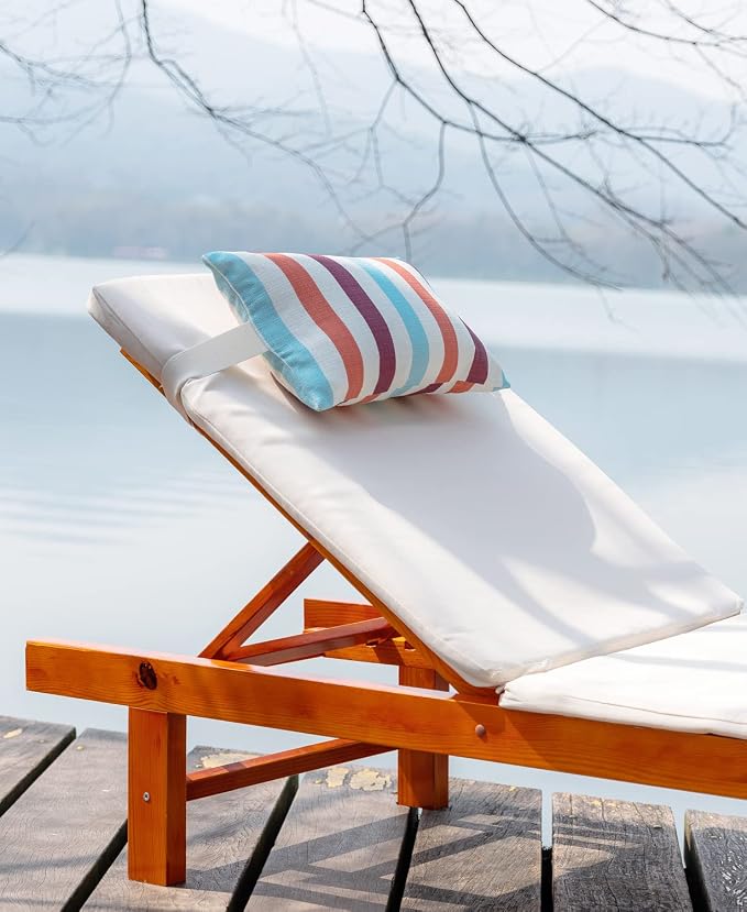 Outdoor Beach Chair Head Resting Pillow, Pool Lounge Chair Pillows - Image 2