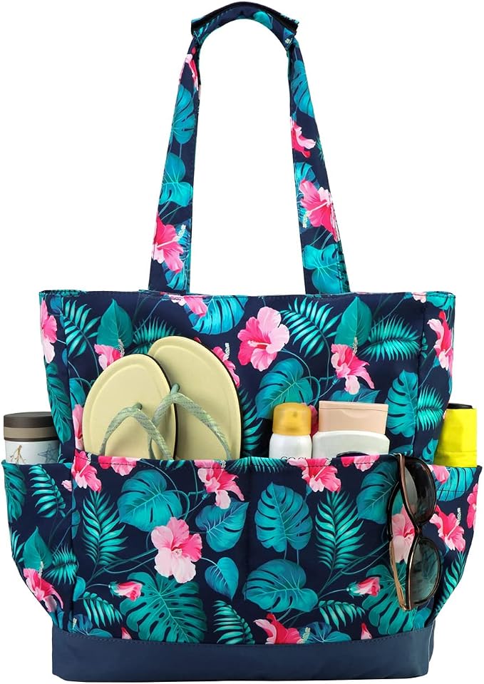 VASCHY Beach Bag for Women, Large Waterproof Sandproof Fold-able Packable Pool - Image 8