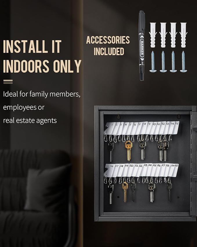 Uniclife 60 Position Slotted Key Cabinet - Image 5