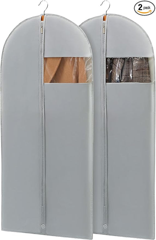 50" Garment Bags for Hanging Clothes, Suit Bags for Closet Storage and Travel by Perber
