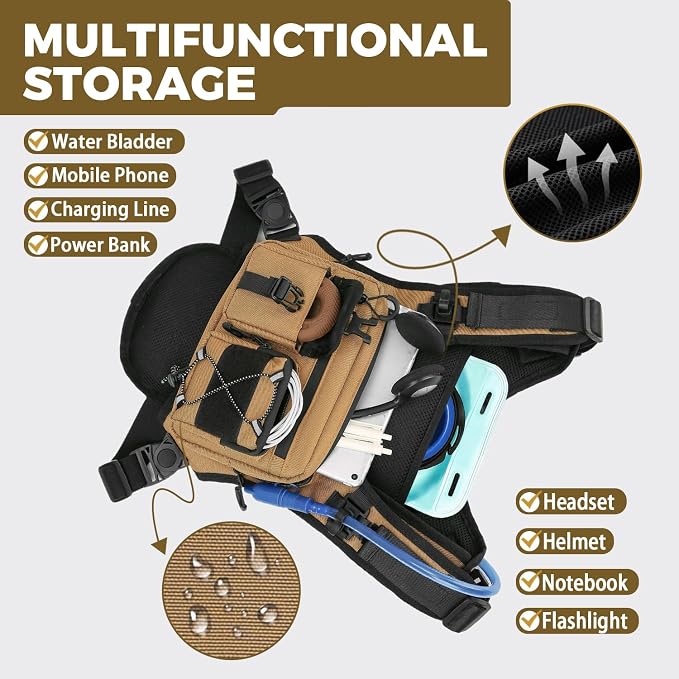 USA Original Patent Running Hydration Vest Backpack, Lightweight Chest Pack - Image 4
