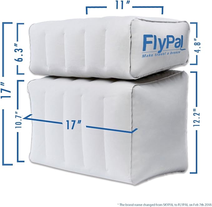Inflatable Foot Rest Pillow for Travel, Patented 2 in 1 Design, Blow-Up - Image 3