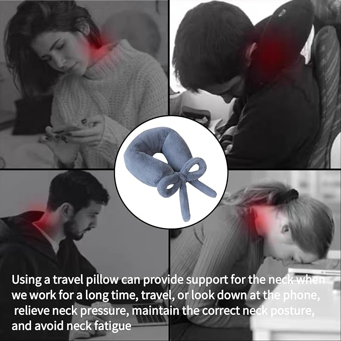 Travel Pillow Multifunctional Airplane Travel Neck Pillow Provides Neck and - Image 5