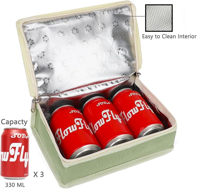 FlowFly Small Insulated Lunch box Portable Soft Bag Mini Cooler Thermal Meal - Image 5