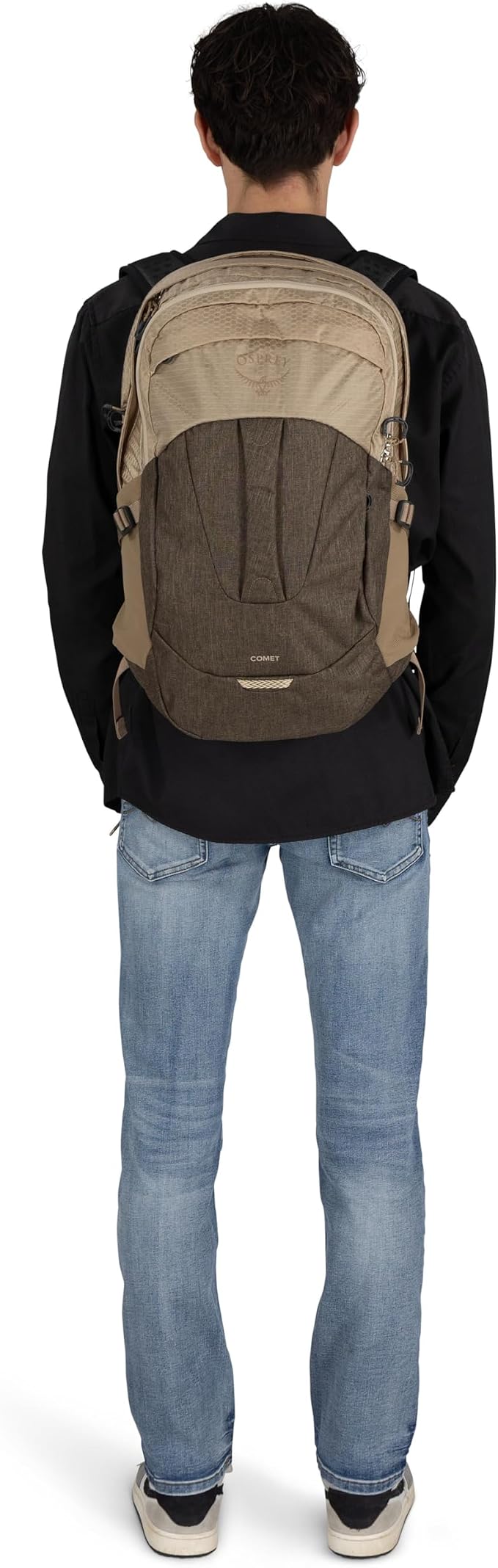 Osprey Comet Laptop Backpack, Alpaca Tan/Latte Brown Heather - Image 10