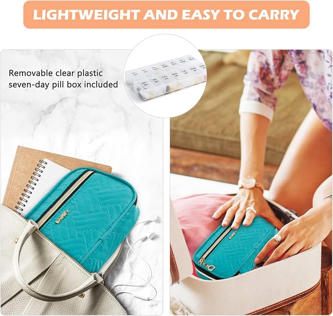 BAGSFY Pill Organizer Case 2 Times a Day- Weekly Medicine Organizer Travel Pill - Image 5