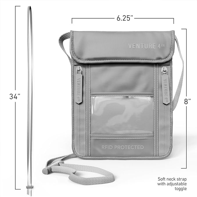 VENTURE 4TH Passport Holder Neck Wallet - Image 6