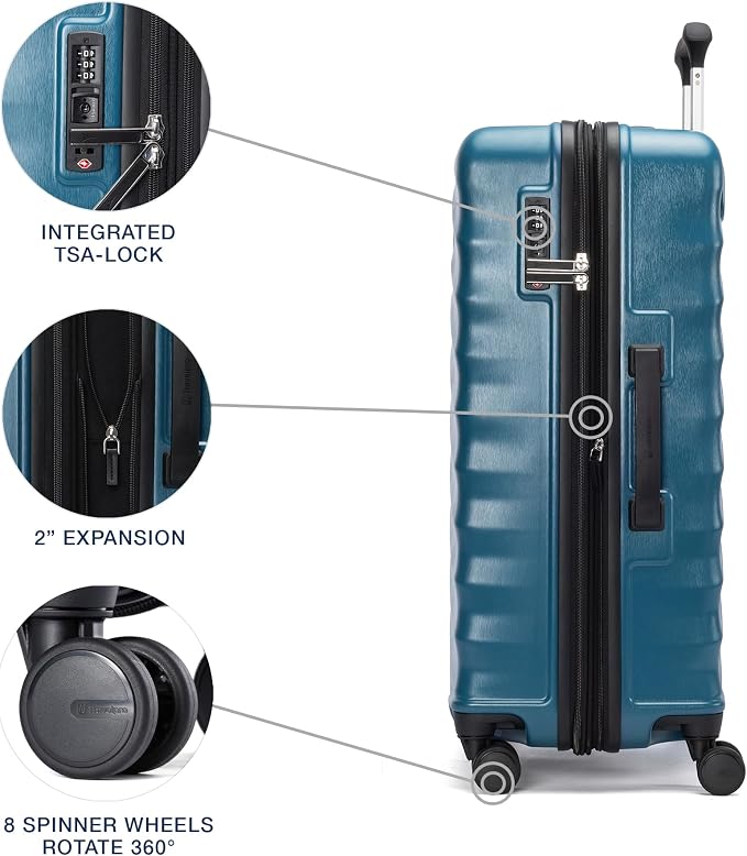 Travelpro Maxlite Air V2 Hardside Expandable Checked Luggage, 8 Spinner Wheels - Image 4