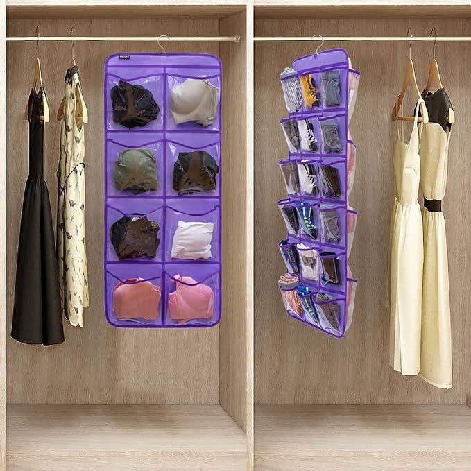Dual-Sided Hanging Closet Organizer - Image 2