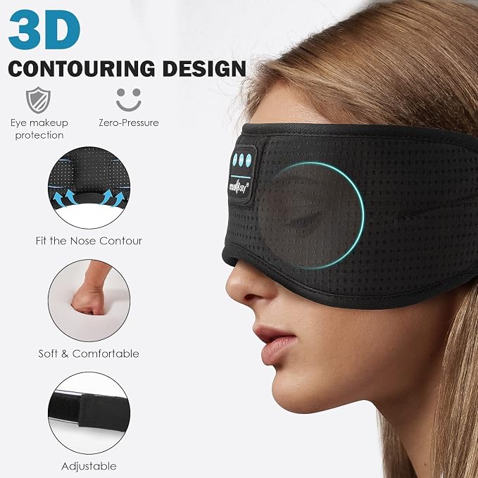 MUSICOZY Sleep Headphones, Wireless Music Earbuds Earphones - Image 2