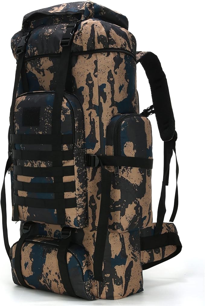 Hiking Backpack for Men 70L/100L Camping Backpack Military Rucksack Molle 3 by W+WINTMING