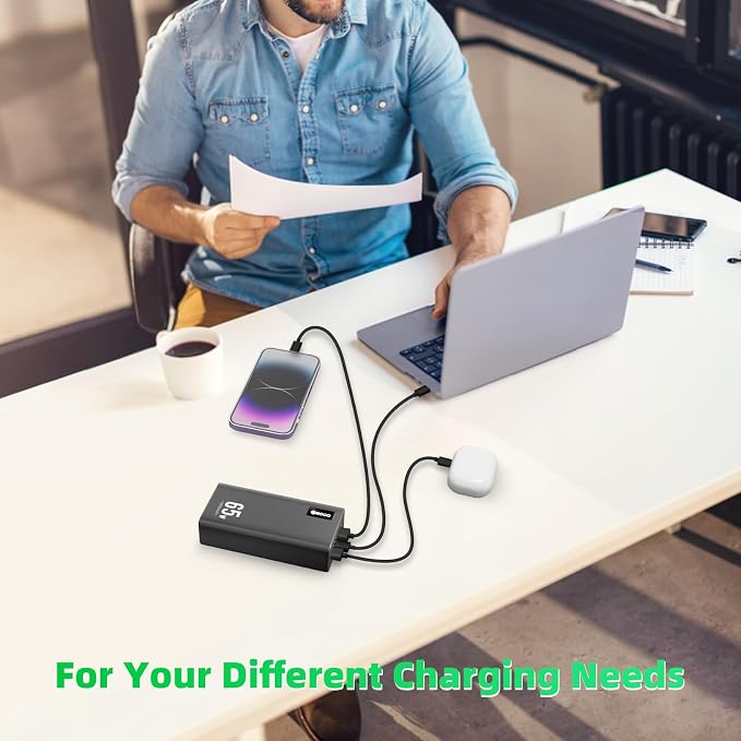 Power Bank Fast Charging 50000mAh, 65W Laptop Portable Charger USB C Compatible - Image 7