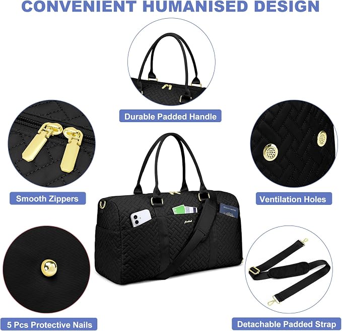 Women Duffle Weekender Travel Bag: Large Duffel Bags - Image 4