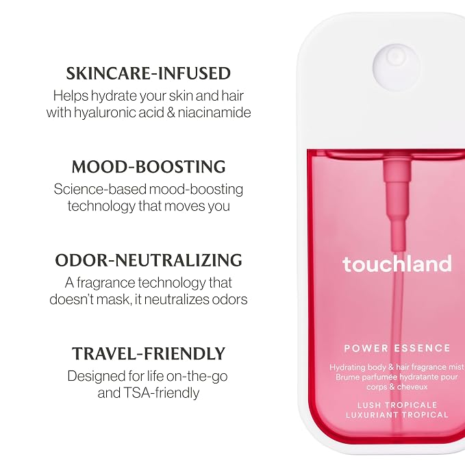 Touchland JUICY ESCAPE Body and Hand Mist Essentials, Travel Size Set - Image 9