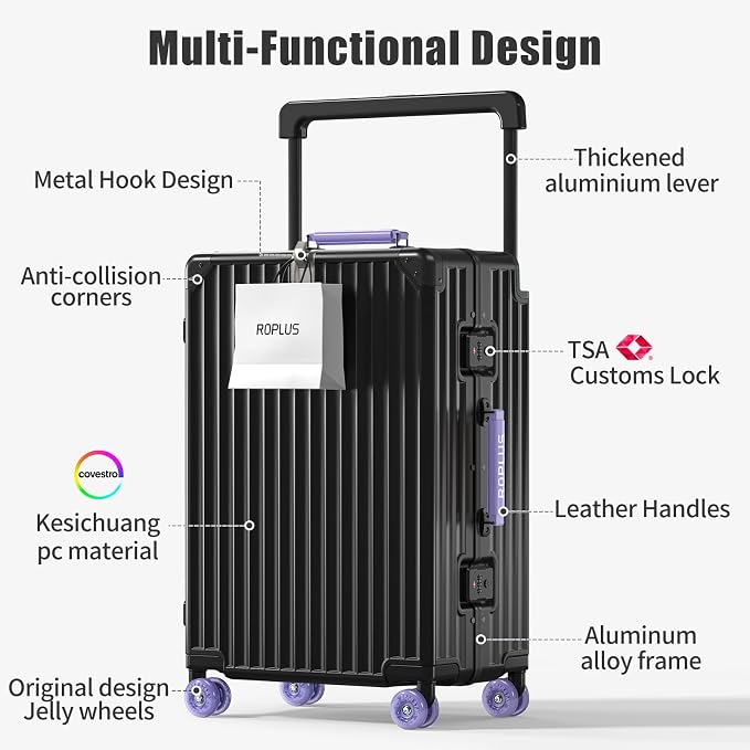 Aluminium Frame Carry on Luggage - Image 2