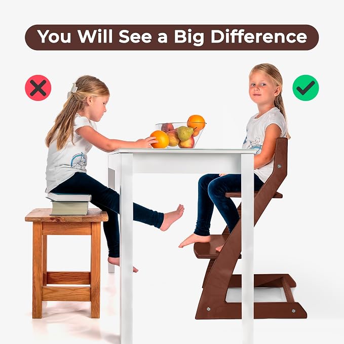 FORNEL Adjustable High Chair in Dark Walnut Finish | The Forever Chair That - Image 5