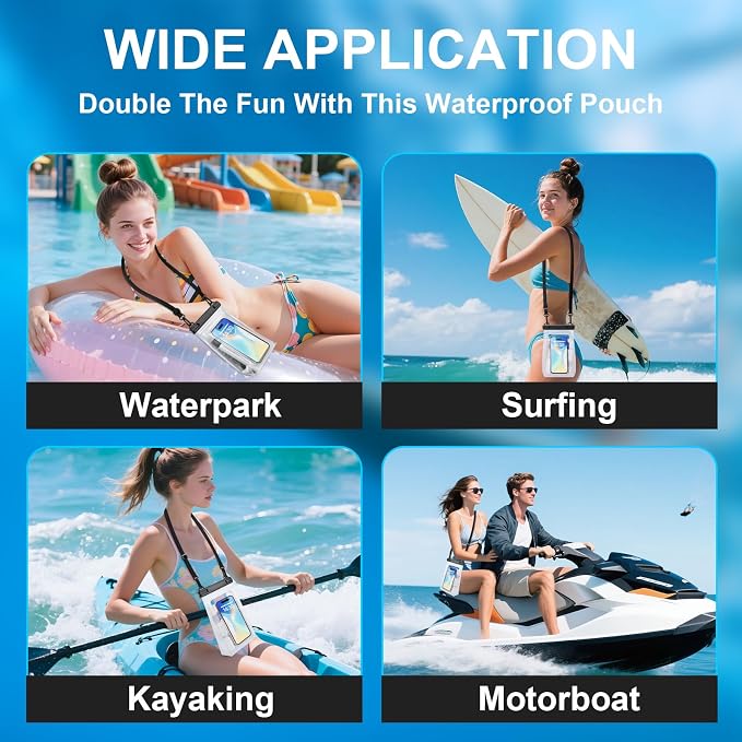 2 Pack Large Waterproof Phone Pouch Floating, Waterproof Phone Case - Image 6