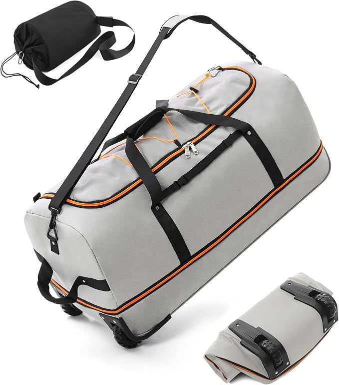 CONTAIL 32”110L Expandable 140L Rolling Duffle Bag by CONTAIL