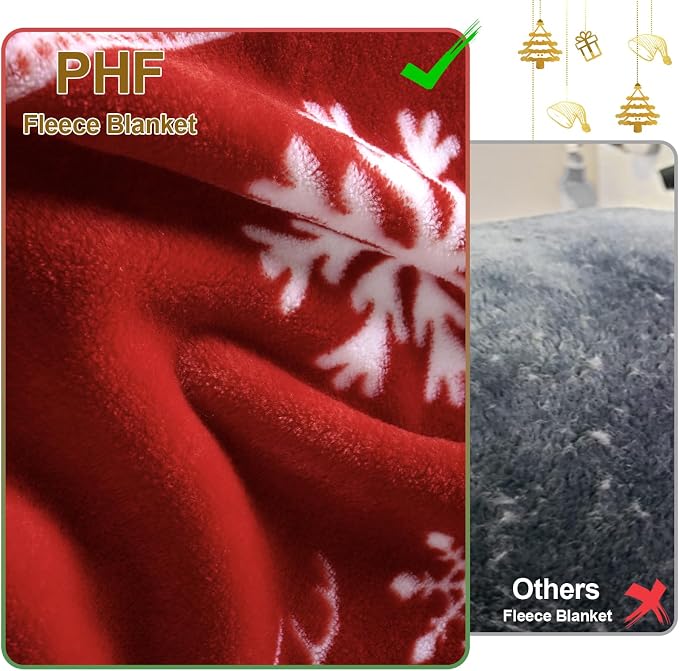 PHF Printed Fleece Blanket Twin Size, No Shed No Pilling Ultra Soft Plush Cozy - Image 4