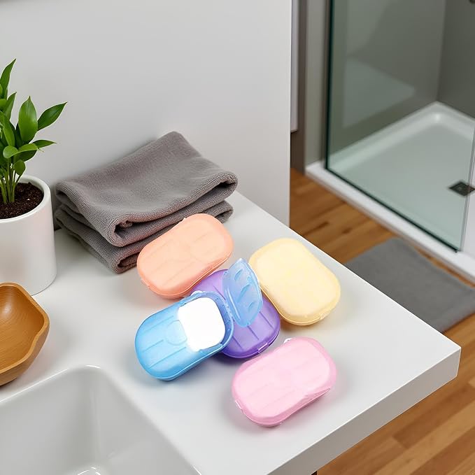 5 Boxes 500 Sheets Disposable Soap Paper Hand Cleaner Fragrance Mini Color Soap - Image 7