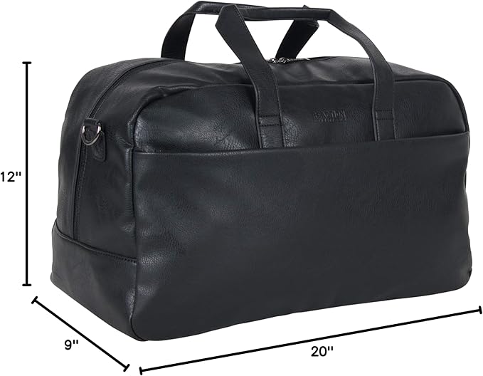 Kenneth Cole REACTION Port Stanley Duffel Pebbled Vegan Leather Carry on - Image 6
