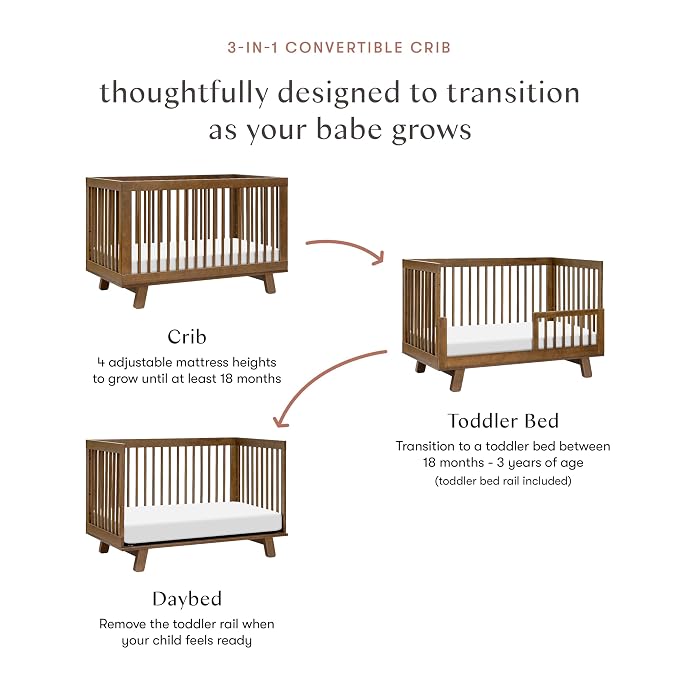 babyletto Hudson 3-in-1 Convertible Baby Crib - Image 6