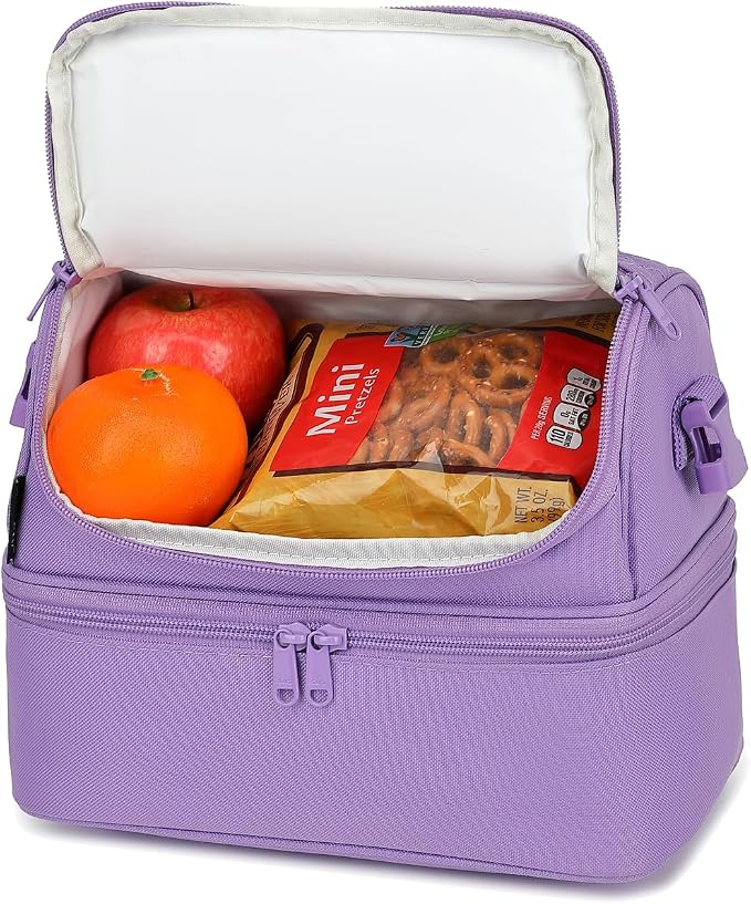 FlowFly Double Decker Cooler Insulated Lunch Bag Large Tote - Image 7