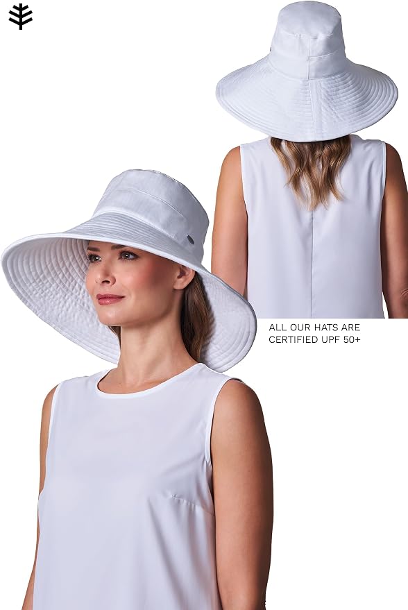 Coolibar UPF 50+ Women's Brittany Beach Hat - Image 5