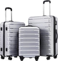 Coolife Luggage Suitcase Carry-on Spinner TSA Lock USB Port Expandable by COOLIFE