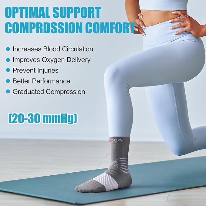 NEENCA Medical Compression Socks, Ankle Compression Stockings - Image 5