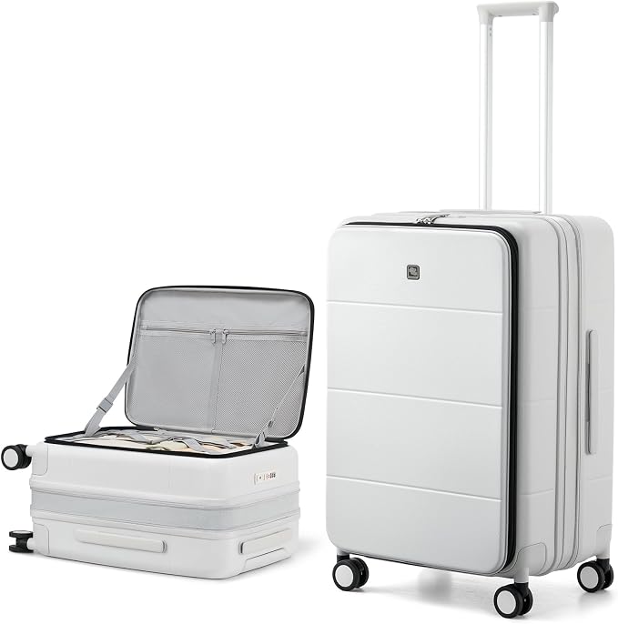 Hanke Hardside Expandable Checked Luggage, 24 Inch Top Opening Trunk Luggages by Hanke
