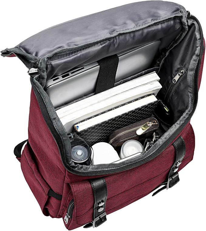 YALUNDISI Vintage Backpack Travel Laptop Backpack - Image 5