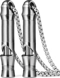 TISUR Titanium Emergency Whistle, EDC Safety Whistles Necklace Loud up to 120db by TISUR