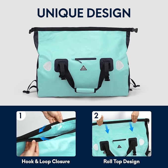 Haimont Waterproof Duffel Bag Roll-top Dry Duffel Bag - Image 8