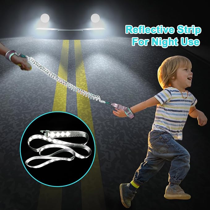 Accmor Toddler Harness Leash+ Anti Lost Wrist Link, Cute Dinosaur Kids Harness - Image 7