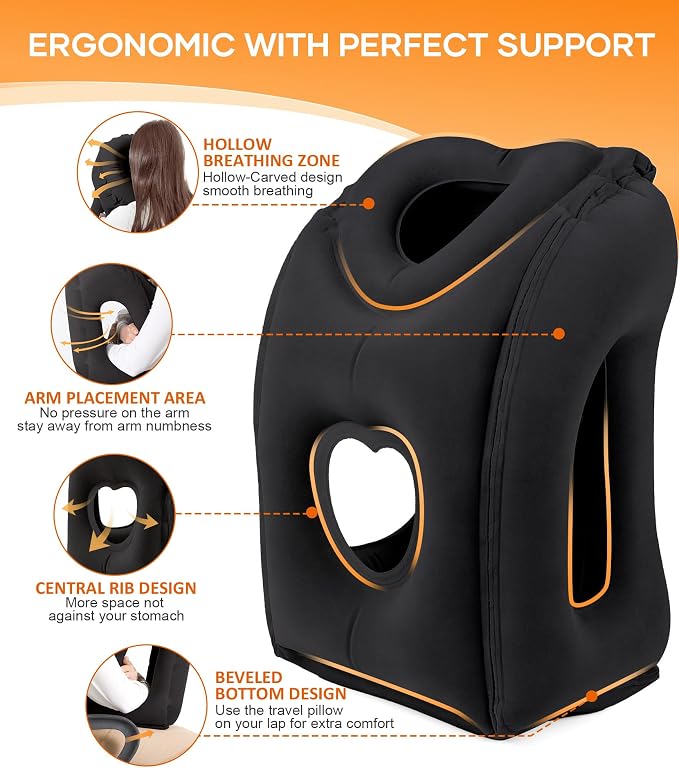 Sunany Travel Pillow, Upgraded Plane Pillow - Image 3